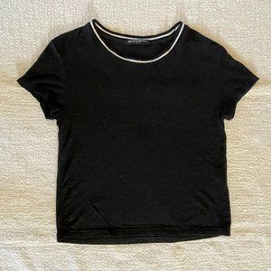 Brandy Melville Short Sleeve Black - Juniors One Size